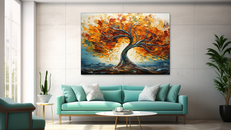 Canvas Wall Art - Radient Arboretum Abstract - JT0043