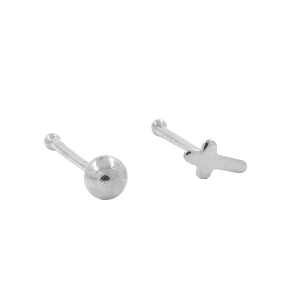 Silverbird 925 Sterling Silver 2 Pack Nose Studs