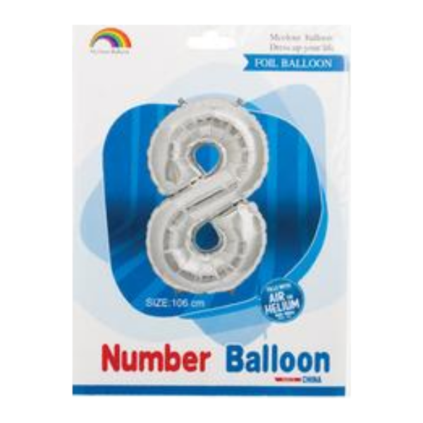 SD Decorations - Number 8 Balloon