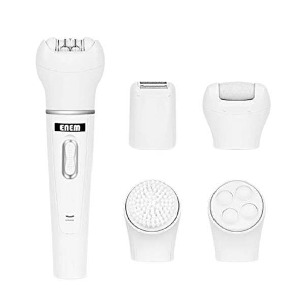 5 In 1-Epilator, Facial Cleansing Brush &amp; Massager, Callus Remover, Shaver