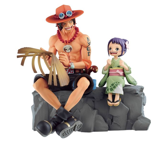 One Piece Emorial Vignette Ace &amp; Otama Ichiban Figure