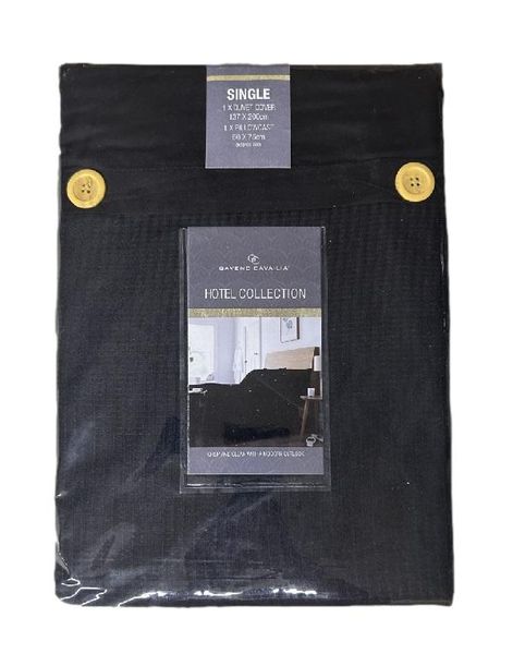Duvet Set - Waffle Button Style -Single