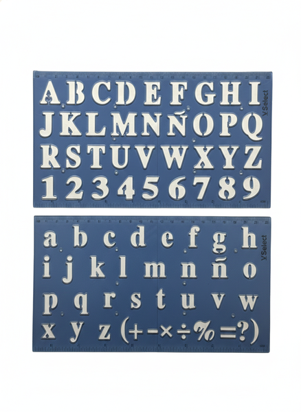 Alphabet And Number Stencil Set