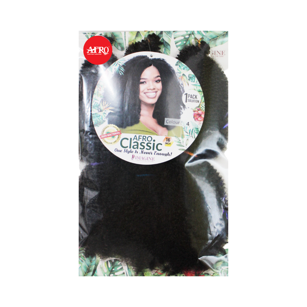 Afro Tex Brunette Black Afro Classic Weave