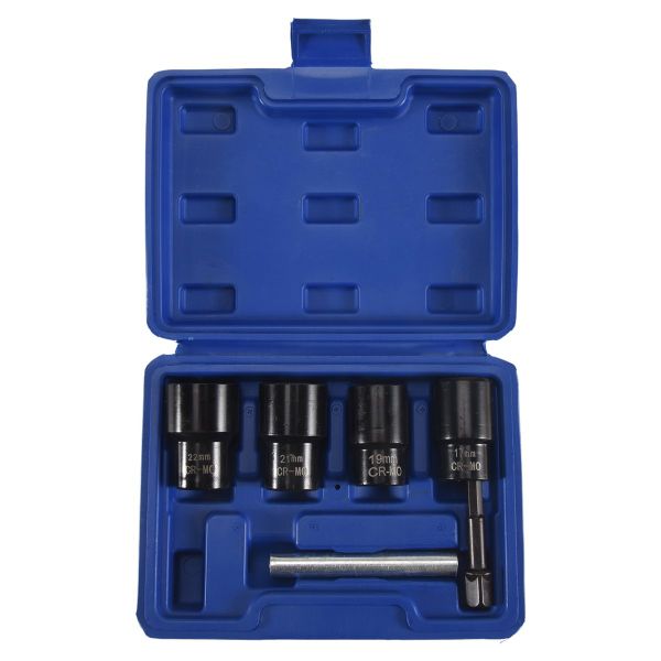 Lug Nut Remover Tool 6 Piece Lug Nut Extractor Set 1/2 Inch Drive