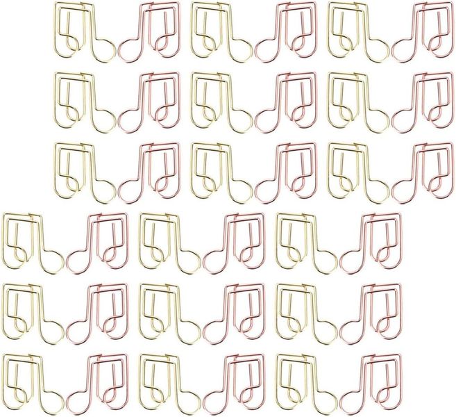 Decorative Musical Note Metal Paper Clips For Office Document &amp; School