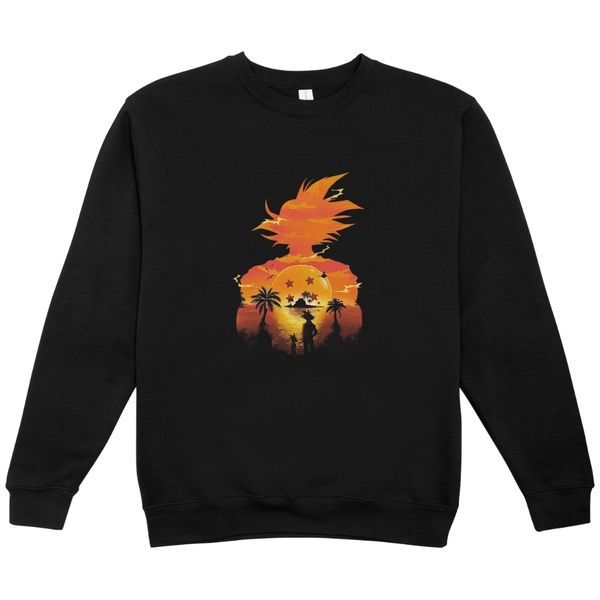 Sunset Goku Kids Black Sweater