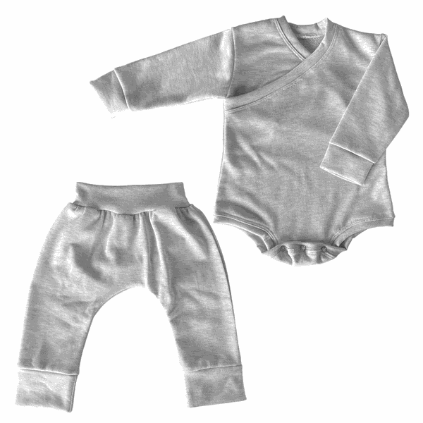 Easy Over Cotton Long Sleeve Vest And Balloon Pants - Black