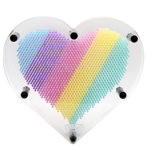 Heart Rainbow Pin Art