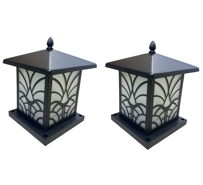 2Pack-Outdoor Retro-Style Garden Aluminum Wall Lamp