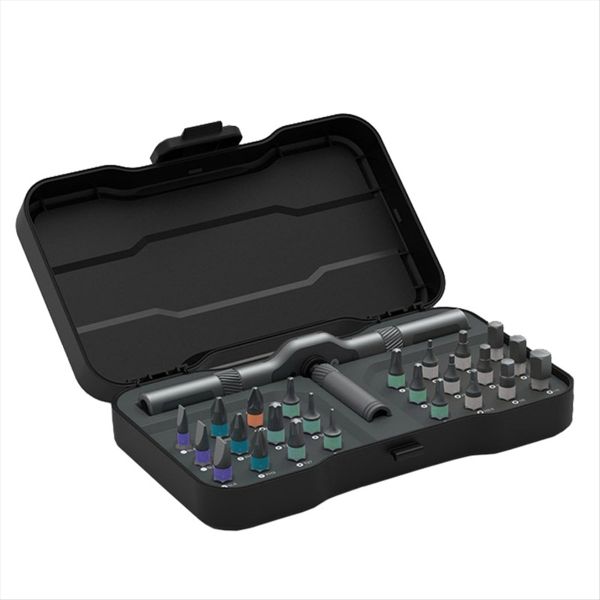 24 in 1 Multi-Purpose Ratchet Wrench Screwdriver S2 Magnetic Bits Tools Set