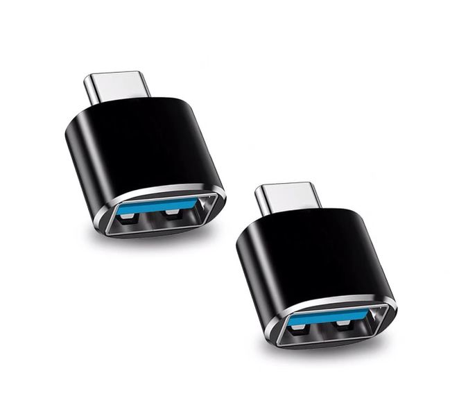 Car Automotive Charging Port USB C to USB A Adapter - 2 Pack