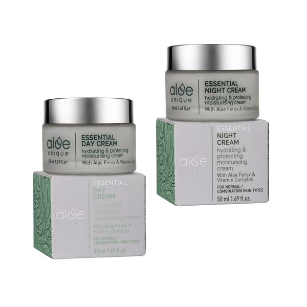 Aloe Unique Essential Day and Night Duo Set - 2 x 50ml