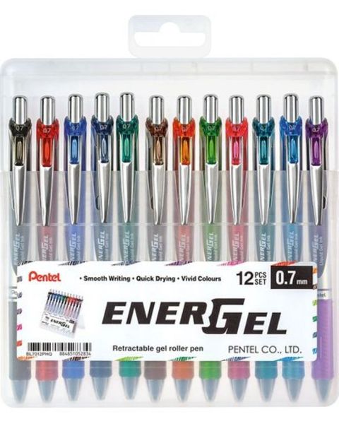 Pentel Energel 12 Piece Set 0.7mm