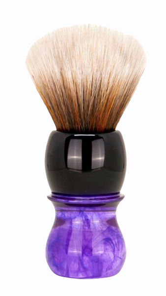 Shaving brush Yaqi Purple Haze Synthetic Brown Knot