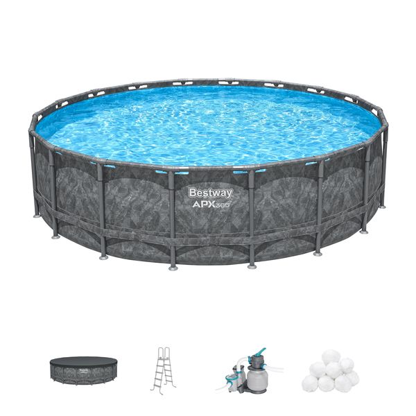 Bestway APX 365 5.49m x 1.32m Round Pool Set
