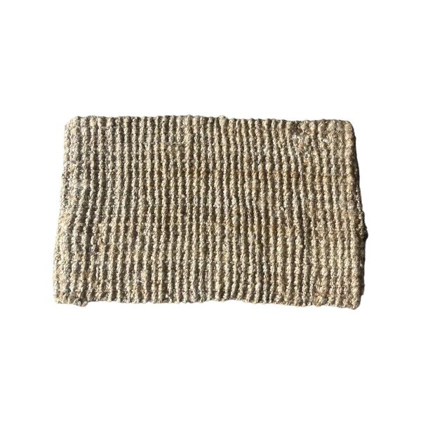 Natural Woven Rug (Knotted Design) - 80 cm x 50 cm