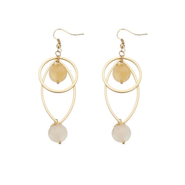 semiwild - Earrings - Citrine Stone Drops