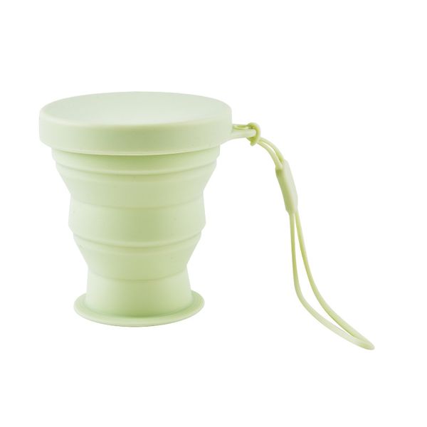 Green Collapsible Silicone Travel Tumbler