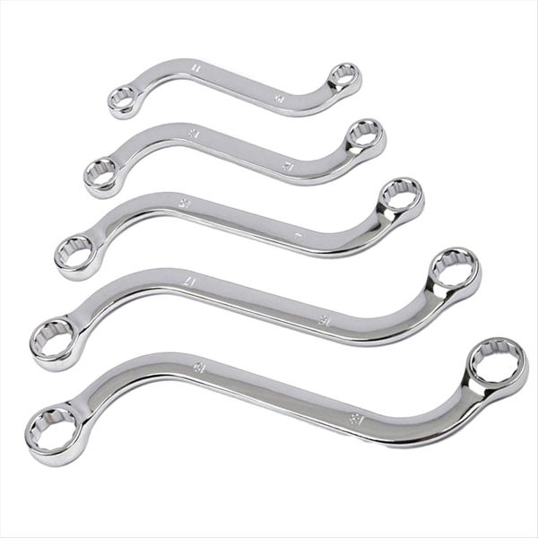 5Pcs S-Type Wrench Set Double Wrench 12-Point For Car Repair Tool