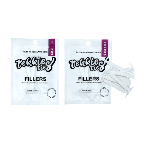 Tekkie Ties Large White Fillers