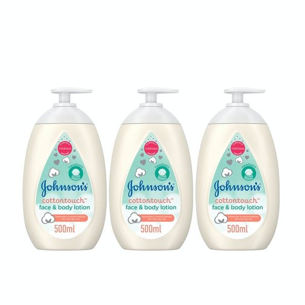 Johnson's Baby Cotton Touch Face &amp; Body Lotion - (3 x 500ml)