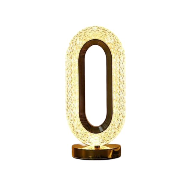 Crystal Table Lamp-Elegant Decorative Lamp for Bedroom, Living Room Bedside