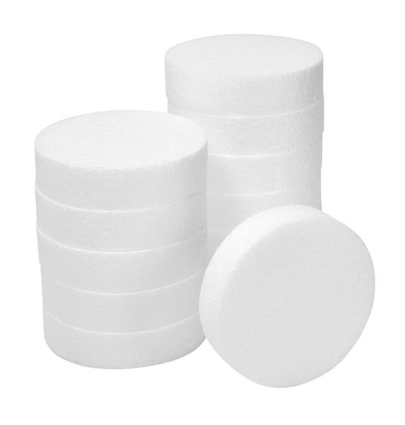 Craft Decor DIY Smooth Rounded Foam For Decorations Set of 12 - 15cm