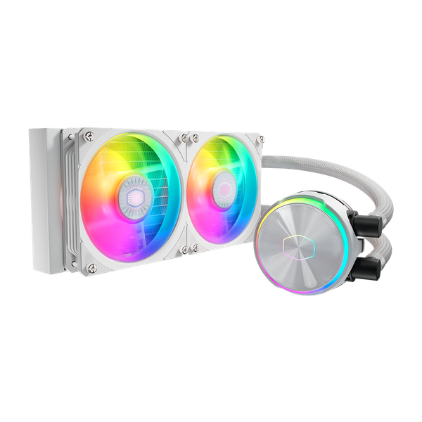 Cooler Master MasterLiquid PL240 Flux White Edition CPU Liquid Cooler