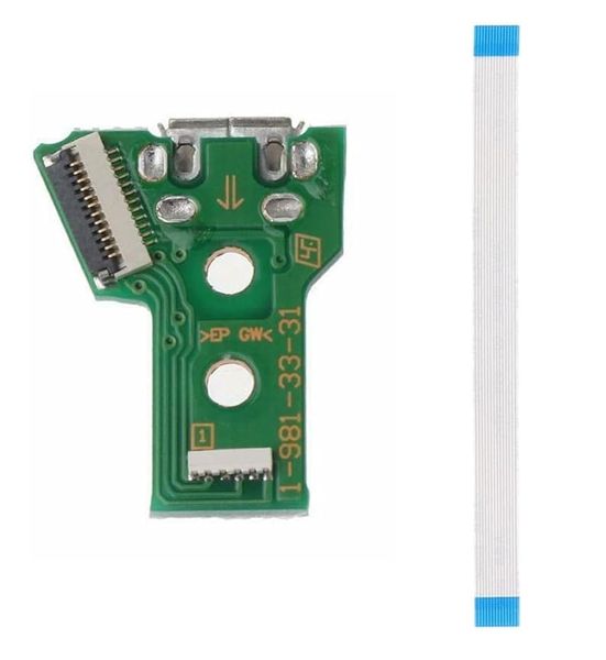 PS4 Controller USB Board With 12 Pin Flex Cable JDS-040 Compatible PS4 Slim