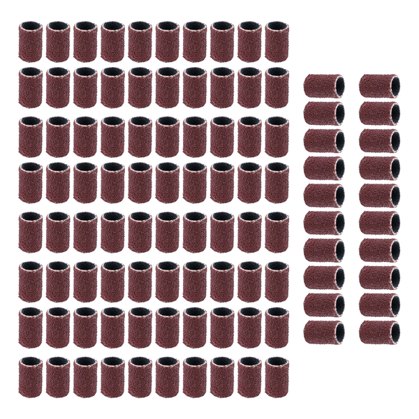 100 Pcs Nail Drill Sanding Band Machine Replacement Bits Pedicure (80 )