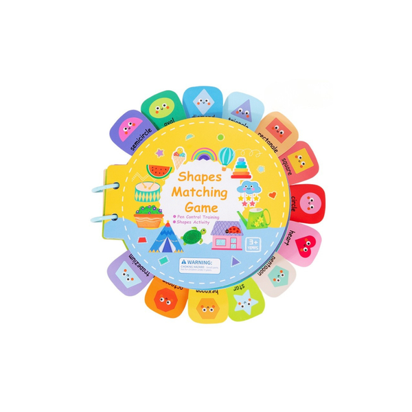 My Shape Matching Game - Montessori Early Learning Busy Book for Toddlers