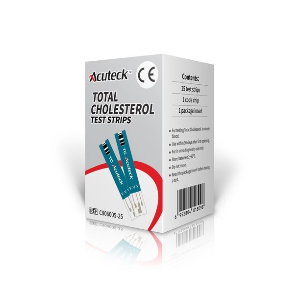 AcuTeck MultiGX Total Cholesterol Strips 25's