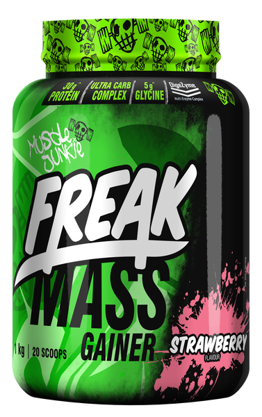 Muscle Junkie Freak Mass All-in-One Strawberry 1Kg Mass Gainer