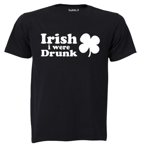Irish I Were Drunk - Mens - T-Shirt - White