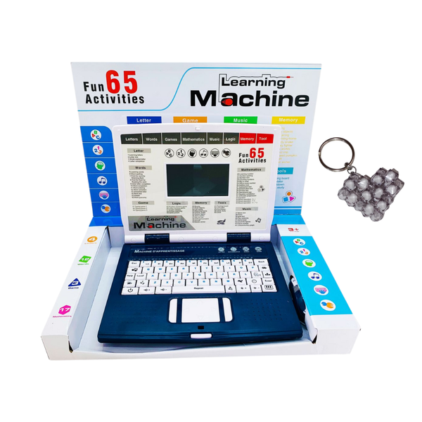 Kids Educational Laptop with Mouse and handmade keyholder