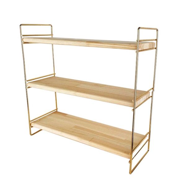 Woodly Stylish Wooden Organiser 3 - Tier Shelf