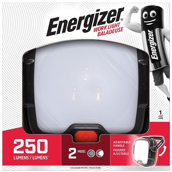 Energizer Work Light includes 4x AA