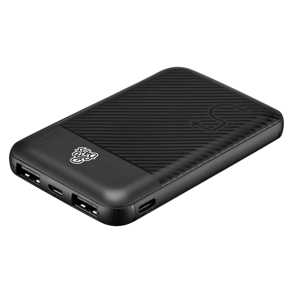 ProBass 5,000mAh Compact Fast Charge Power Bank - Portable Dual USB