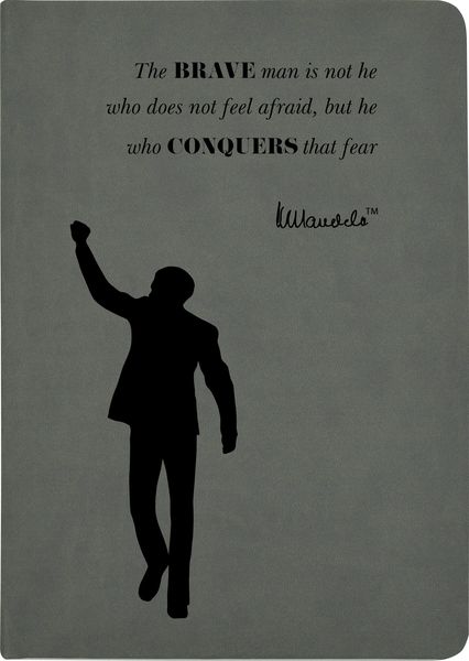 Mandela Eco Notebook, A5 - Conquers Grey