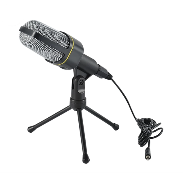 Professional Condenser Microphone with Tripod Stand 3.5mm Port Gaming Mic