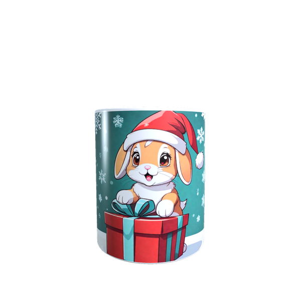 Cute Puppy 3D Christmas Ceramic Mug - Perfect Festive Gift