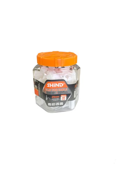 Shind=45pcs 25mm Clip for Cable