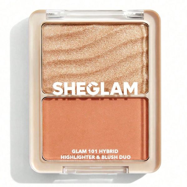 SHEGLAM Makeup Beauty Glam 101 Hybrid Highlighter &amp; Blush Duo - Vienna