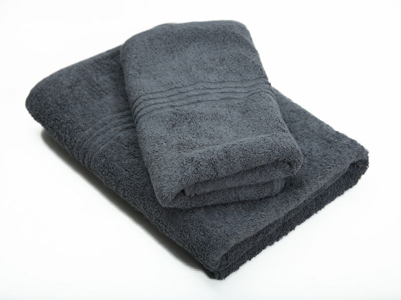 Dreyer Linen Snag Free 600gsm Grey Bath &amp; Hand Towel Set - Pack of 2