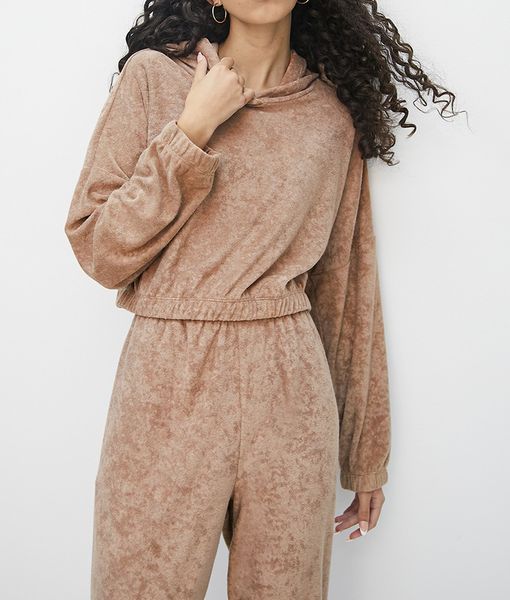 Co ord Toweling hoodie