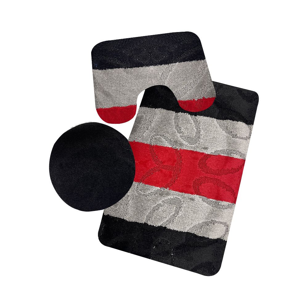 3 Pieces NonSlip Toilet Cover & Mat Bathroom Rug Set Shop Today. Get