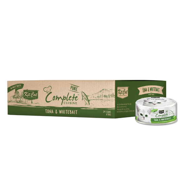 Kit Cat - Complete Cuisine Tuna &amp; Whitebait (24 x 70g)