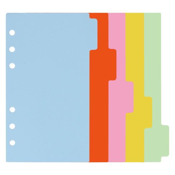 10 Sets A6 Subject Dividers Paper Sheet, for Notebook Insert Planner