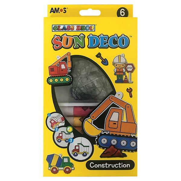 Glass Art Sun-catchers - Construction Themed